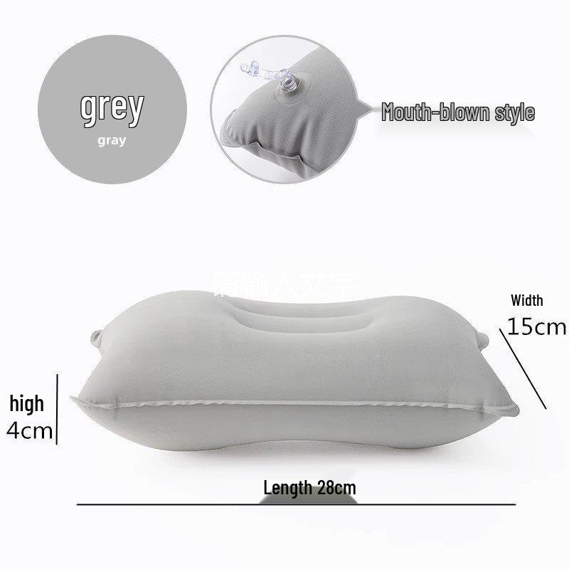 Inflatable Travel Pillow: Portable Lumbar Support for Airplanes, Trains, and Cars