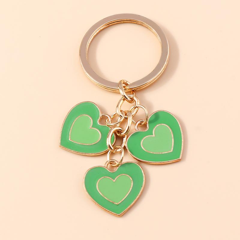Pretty Enamel Flower Keychain Charms Sakura Key Ring Pendant for Car Key Holder Women Girls Handbag Decor DIY Jewelry Gifts