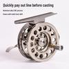 Front-Drag CNC Aluminum Alloy Fly Fishing Reel for DIY Surf Rods – All-Metal Design