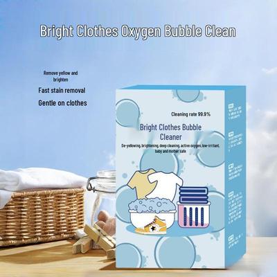 Active Oxygen Whitening Laundry Tablets and Sheets – Effervescent Descaling and Brightening Formula