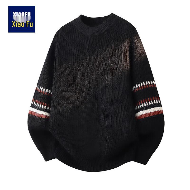 

Men s Relaxed Fit Color-Block Crewneck Sweater L