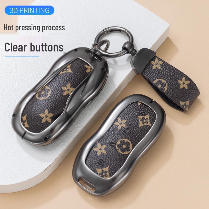 Compatible Metal Shell Key Case for Xiaomi SU7 2024 7Pro/MAX - Full Coverage Buckle Design for Men & Women