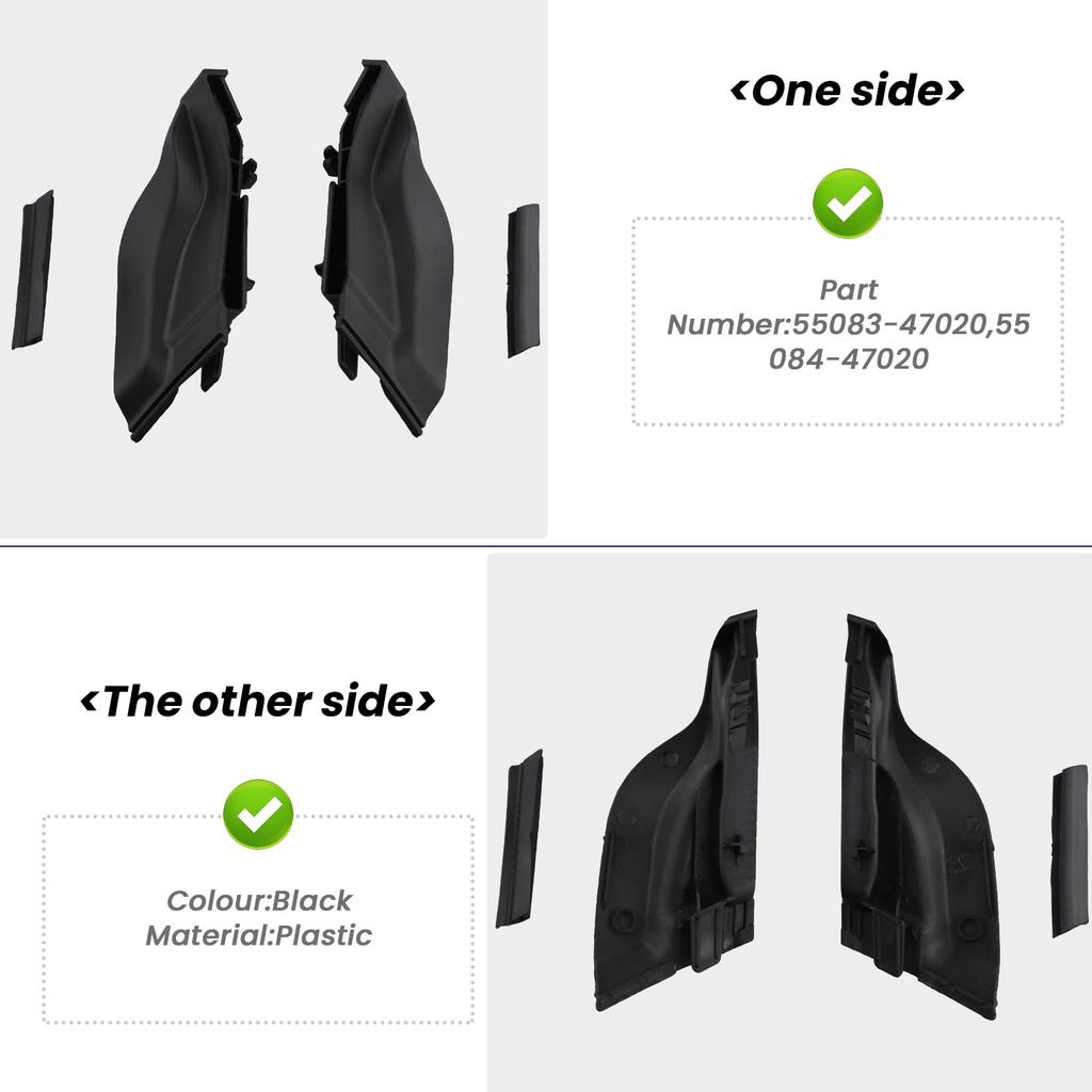 Trending 1Pair Front Cowl Side Vent Cover Windshield Wiper Side Cowl Cover For Toyota Prius 2010-2015 55083-47020 55084-47020