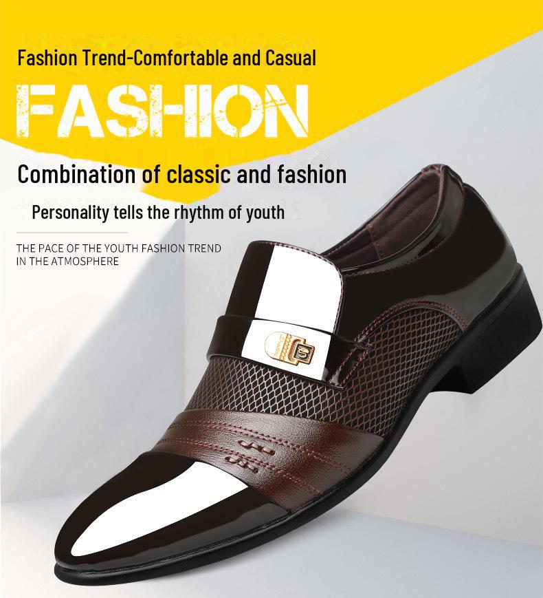 Men's Large Size British Casual Leather Shoes – 2024 Spring & Autumn Business Formal Collection