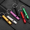 Aluminum Alloy Emergency Whistle Ultralights Safety Survival Whistle For Camping Hiking Outdoor Emergency