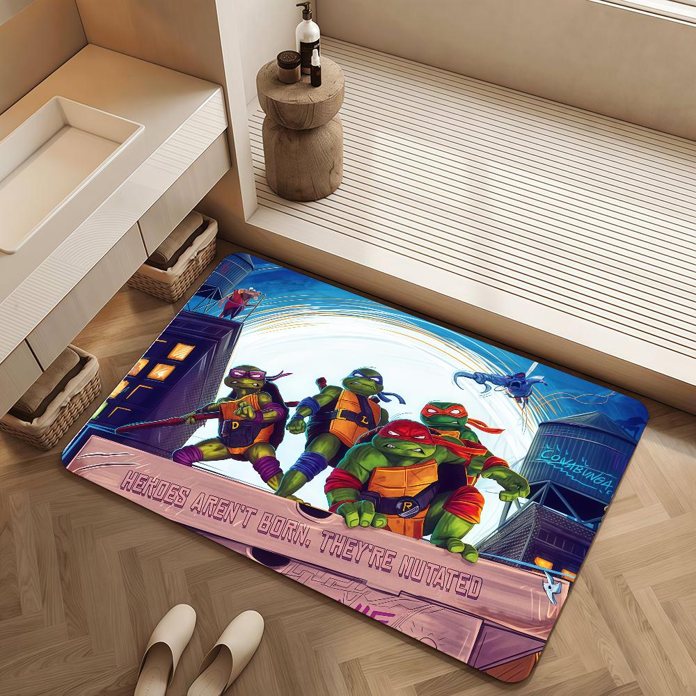 Mutant T-Teenage Door Superhero Mat Bedside Entrance Bath Floor Decoration Corridor Door Mat Carpet Living Room Balcony