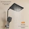 Smart Digital Display Copper Shower Head Set with Constant Temperature & Concealed Design