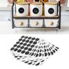13Pcs Reusable Printed Labels Tag Round Adhesive Sticker for Spice Seasoning Jars Wine Bottle