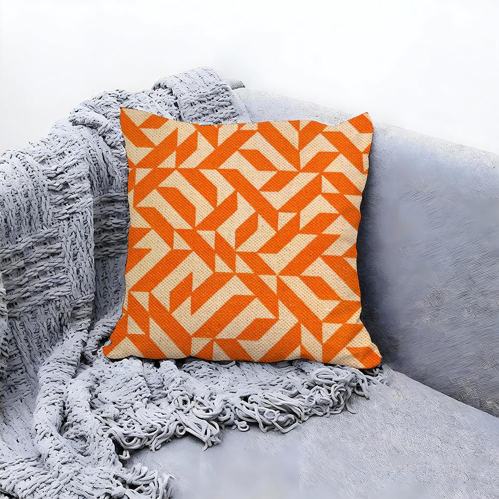 rustic weave texture Cushion Cover Premium Comfort Reversible Pillow Cove Two in One Design for Any Room Car Interior