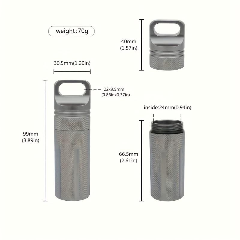 Aluminum alloy waterproof storage tank with large capacity and multifunctional outdoor emergency waterproof container for hiking