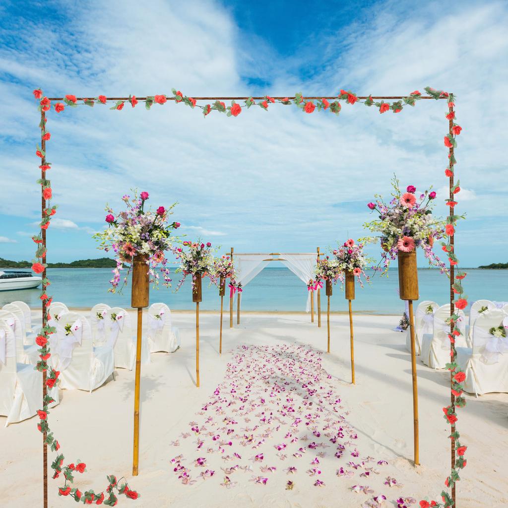 Realistic Artificial Rose Garland Vine Long For Wedding Arch Party Door Home Decor Floral Vines Room Decoration Simulation