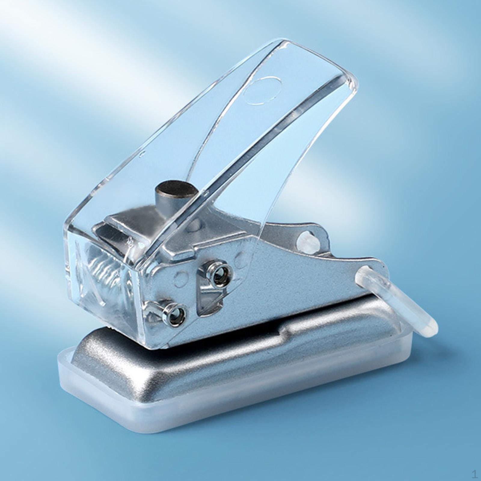 

Нескользящее основание дырокола для бумаги, маленькое для бумаги, рукоделия, буфера обмена, инструмента для страниц Blue_5cmx2.4cm