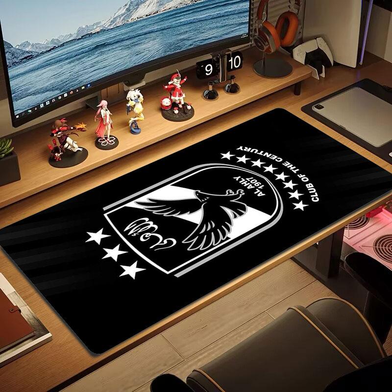 Al Ahly Sporting Club Mouse Pad, Large Gaming Desk Mat, Non-slip XXL Mousepad for Laptop & Tablet, Mini PC Playmat with Stitched Edges