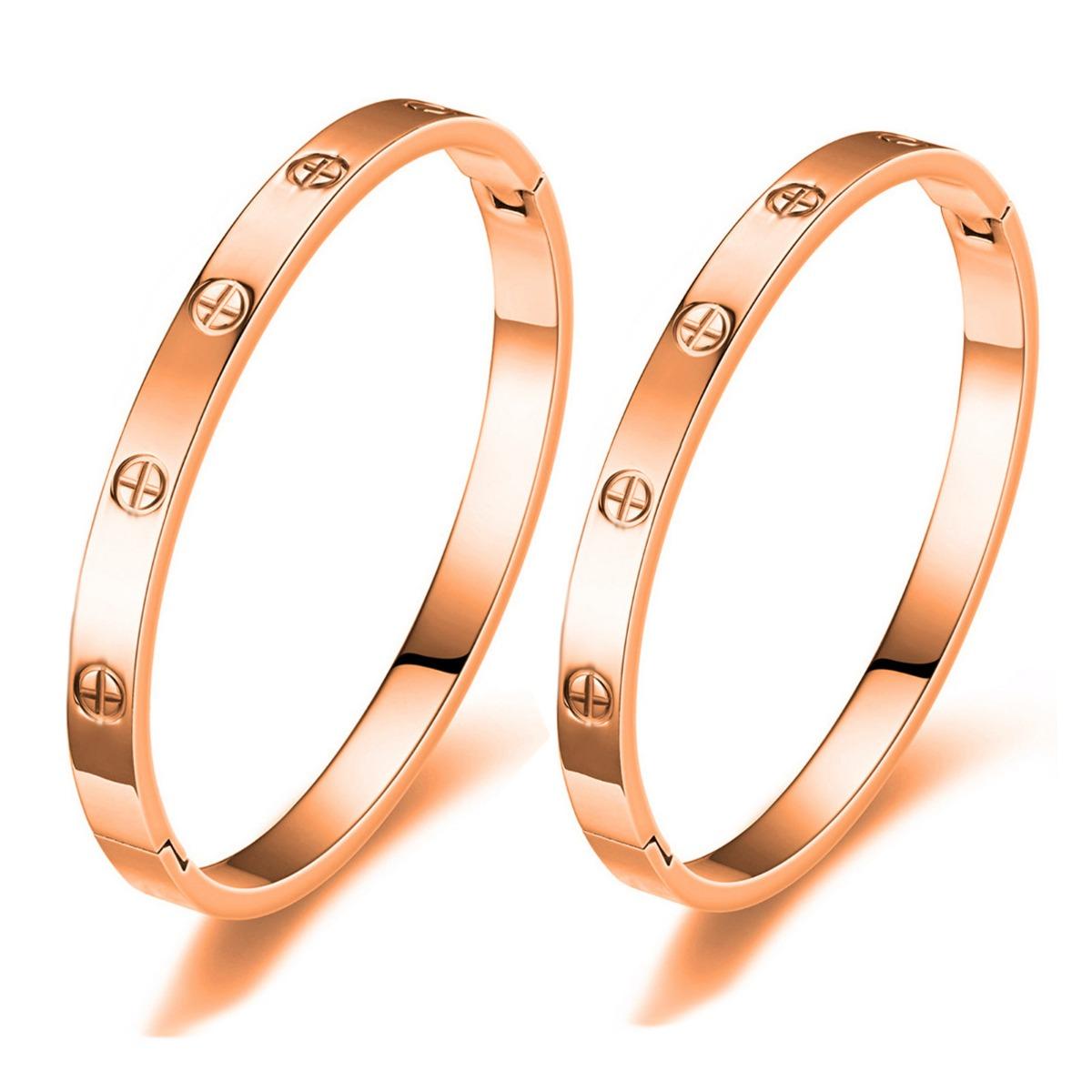 

Новый четырехлистный клеверный титановый стальной браслет для пары Простой элегантный титановый стальной браслет из нержавеющей стали