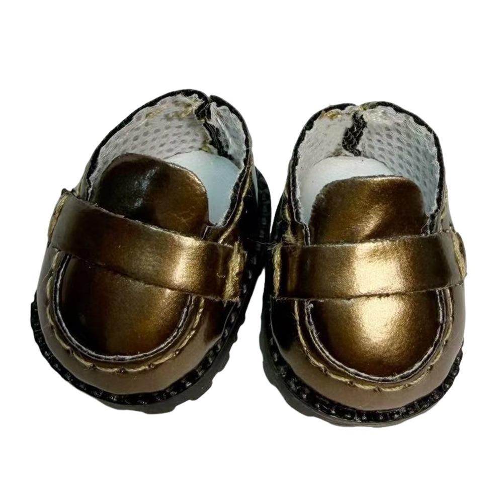 

Leather Material Doll Leather Shoes 3.5cm Size Mini Doll Shoes Mini Doll Doll Boots OB27 Doll кавовий
