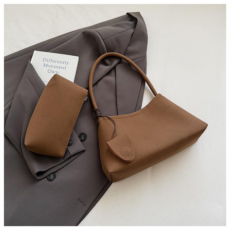 Korean niche underarm bag women's 2025 new fashion water retro commuter mother and child bag high-end shoulder bag tide