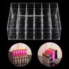 Clear Acrylic 24 Lipstick Holder Display Cosmetic Organizer Makeup Case Storage