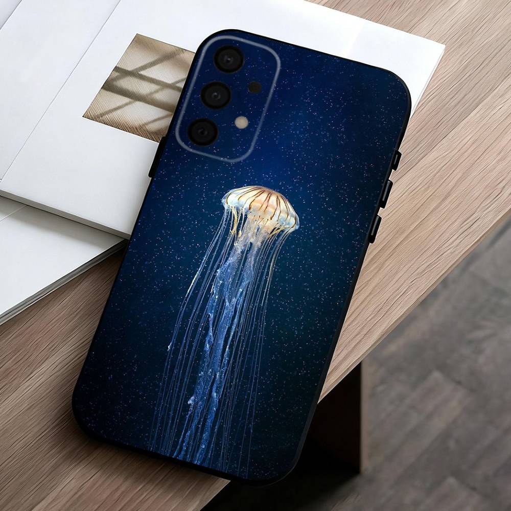 Pink Jellyfish Tear  Phone Case For Samsung Galaxy A73,A72,A71,A70,A53,A52,A51,Others Soft Black Cover