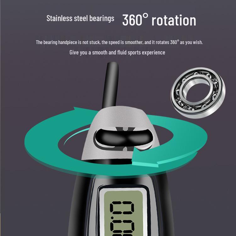 Electronic Smart Jump Rope with Steel Wire, Cordless Ball, and Counter for Men, Women, and Students