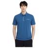 Adidas Men's Summer Quick-Dry Breathable Lightweight Loose Fit Blue Short Sleeve Polo T-Shirt