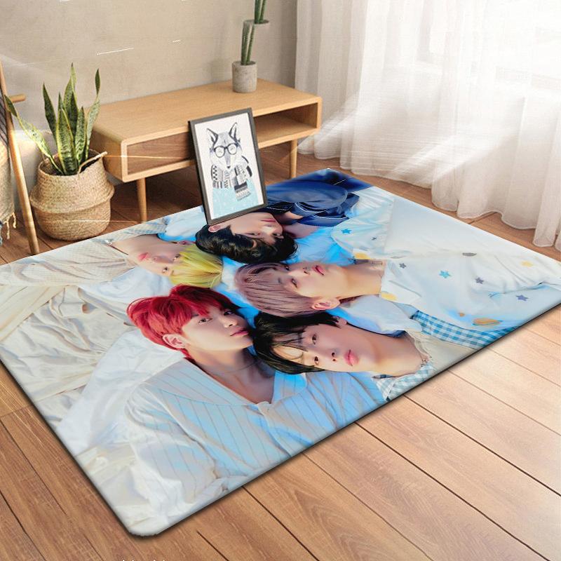 Koreanische Boy Band TXT Teppich Küche MatEingang Fußmatte Schlafzimmer Boden Dekoration Wohnzimmer Teppich Badezimmer Anti-rutsch-teppiche