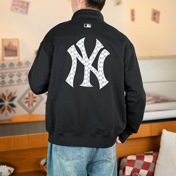 Nové MLB SS24 Bundy Kabáty Unisex Černá 3ATRM0441-50BKS