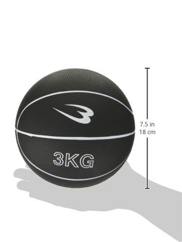 Bodymaker Medicine Ball, 3kg, Black, MBG23