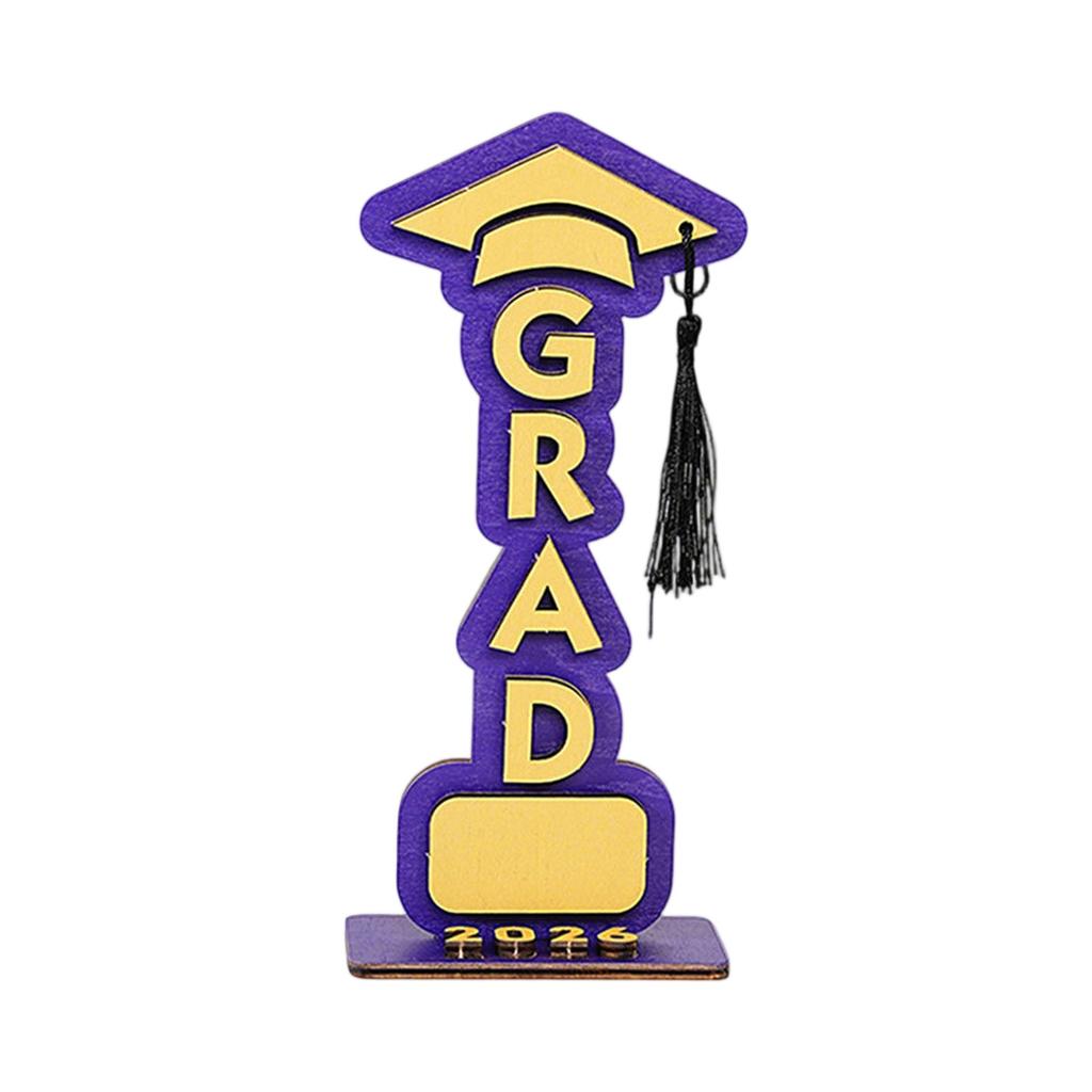 Three Dimensional 2026 Graduation Wooden Holiday Decoration Ornaments Graduation Gifts