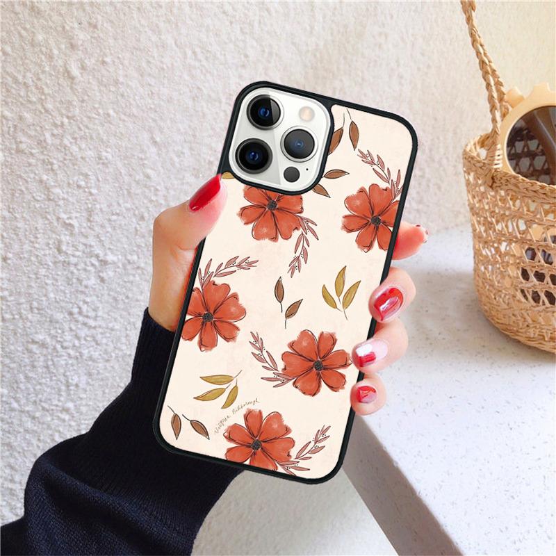 vintage flowers soft Phone Case Cover For iPhone 17 Air 16 15 14 12 13 Pro Max Plus coque Shell Fundas