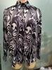 2026 Women's Fashion Satin Slim Fit Abstract Animal Print Long Sleeve Shirt