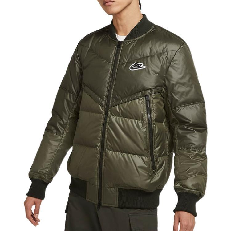 Nike padded logo jacket 'Olive green' Men's DV4275-380