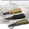 1PC Outdoor Tactical Nylon Webbing Carabiners Buckle Keychain Multi-functional Mountaineering Olecranon Hook MOLLE Key Belt