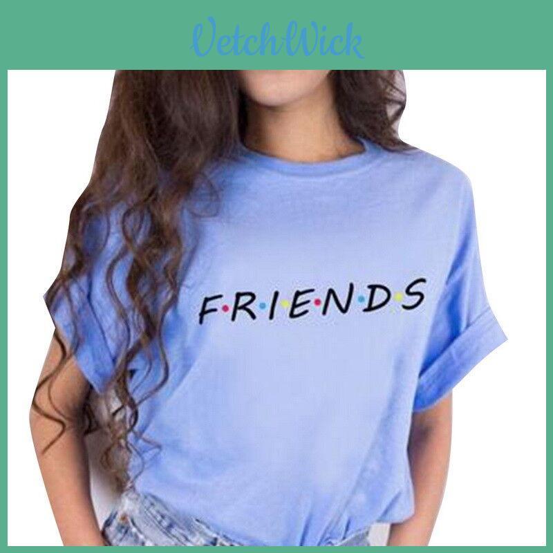 Séries Mode Friends Femme Tshirt Manche Courte Ete Haut Casual Tee Ras Du Cou