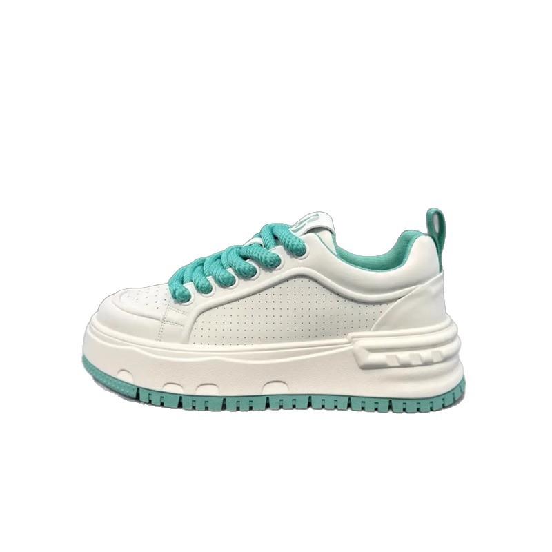Little white shoes men's new leather breathable casual shoes fashion versatile board shoes viral trends sports shoes bread shoes