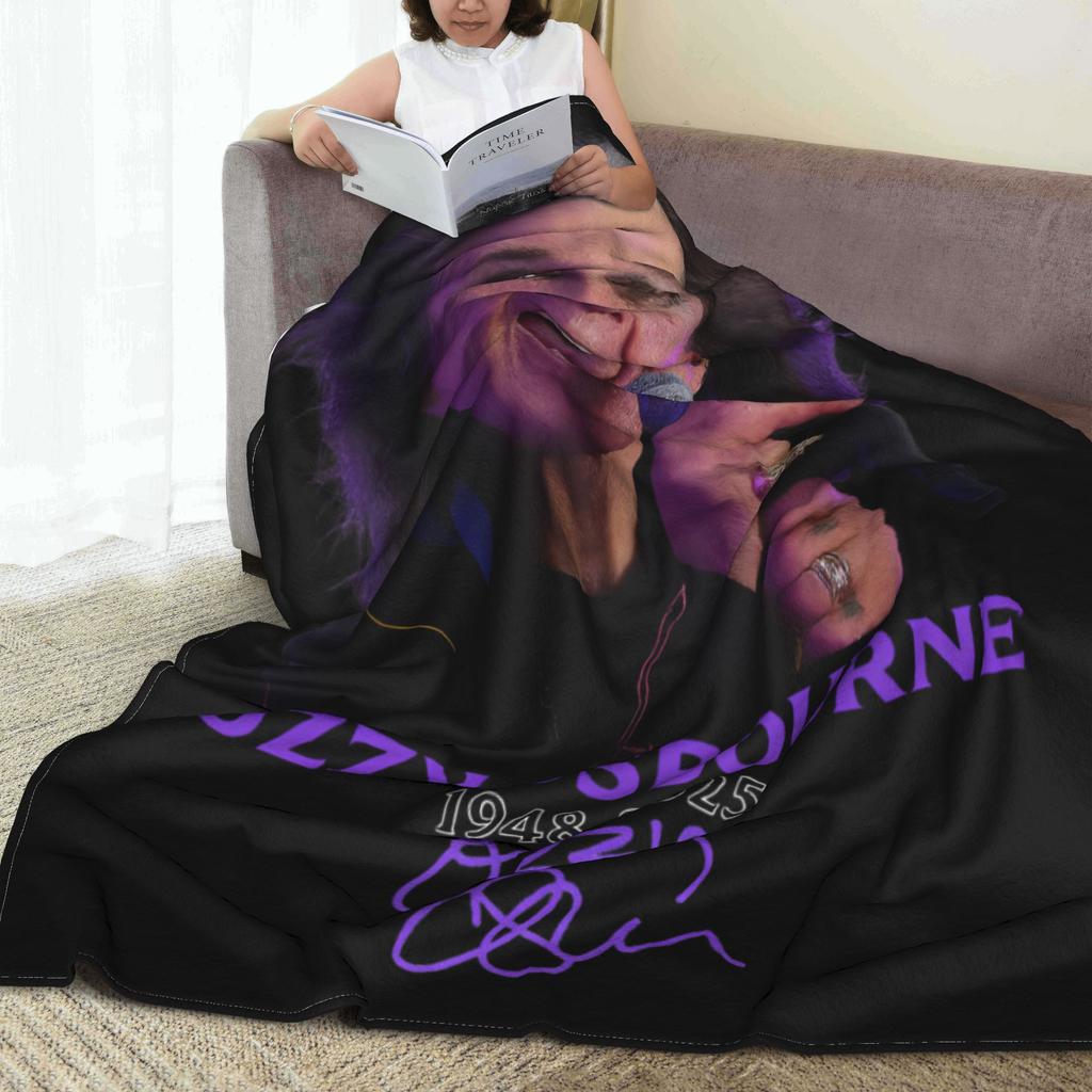 Black Sabbath Ozzy Osbourne Deky Zpátky na začátek Teplá plyšová přehozová deka pro domácí dekoraci Flanelové přehozy na postel