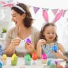6Pcs Count Multicolor Fillable Plastic Easter Eggs, Plastic, Color Easter Eggs Stuffer DIY Craft Decor Party Favors Kids Toy