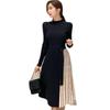 2025 Korean Lace-Up Waist Knit Sweater Dress