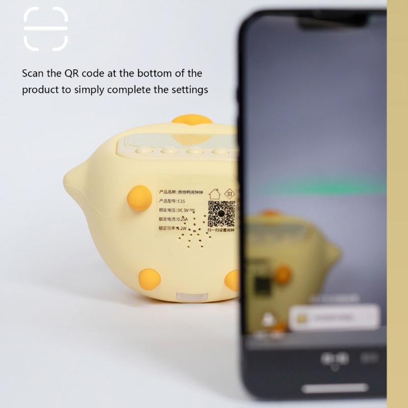 Duck Alarm Clock,Ok to Wake Clock Alarm Clock with Night Light for Kids Bedsides Alarm Clocks Birthday Gift Boys Girls