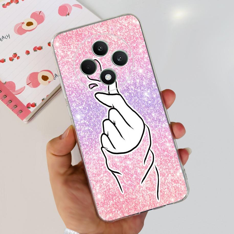 For Oppo Reno12 F Case CPH2637 Shockproof Cover Cute Cat Cartoon Soft Slim Clear Phone Cases For OPPO Reno 12F 4G CPH2687 Fundas