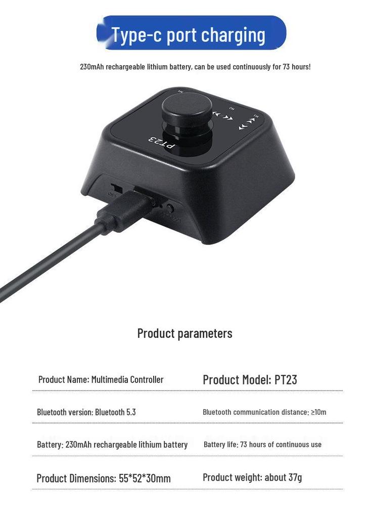 Bluetooth Wireless Sheet Music Pedal for Guitar, Piano, Mobile, iPad - Automatic Page Turner