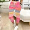 Summer Ladies Multi Style Printing Printed Sweatpants Loose Fit Drawstring Joggers Elastic Cuff Daily Casual Pants