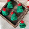 10/20pcs Mini Santa Hat & Scarf 2025 New Christmas Costume for Cat Rabbit Doll Lollipop Bottle DIY Xmas Party Dinner Decoration