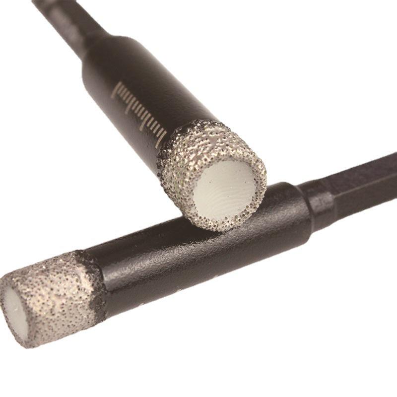 Diamond Brazed Marble Hole Saw, Hex Shank Drill Bit for Stone, Tile, and Granite.