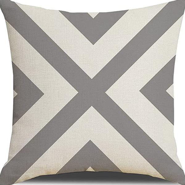 Popular Simple Abstract Geometric Pillow Case Nordic Morandi Home Sofa Car Cushion Cover
