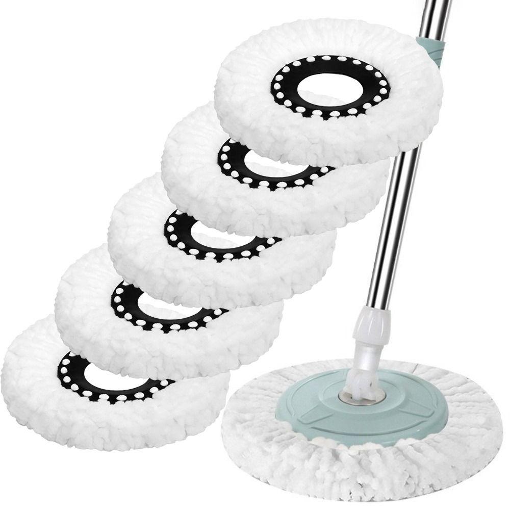 1pc Microfiber Mop Head Replacement Round Shape Spin Mop Refills  for 360° Spin Mop