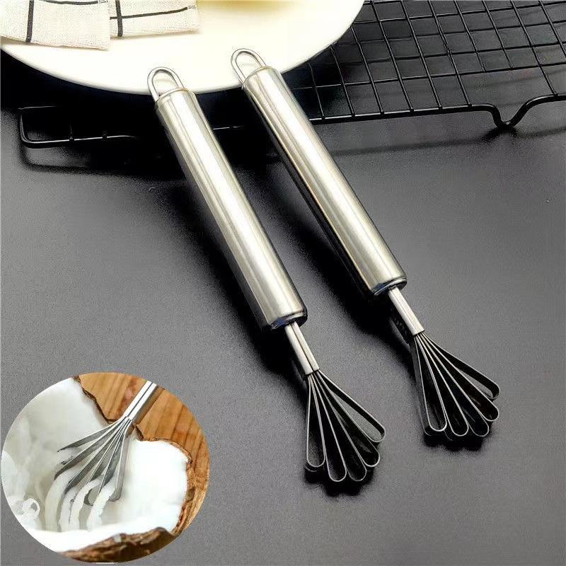 Stainless Steel Coconut Meat Slicer Household Coconut Grater Fish Scale Planed Vegetable Fish Scale Scraper Kitchen Supplies
