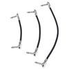 6.35 Guitar Patch Cable Wire Right Angle Effect Instrument 15/20/30Cm Pedal