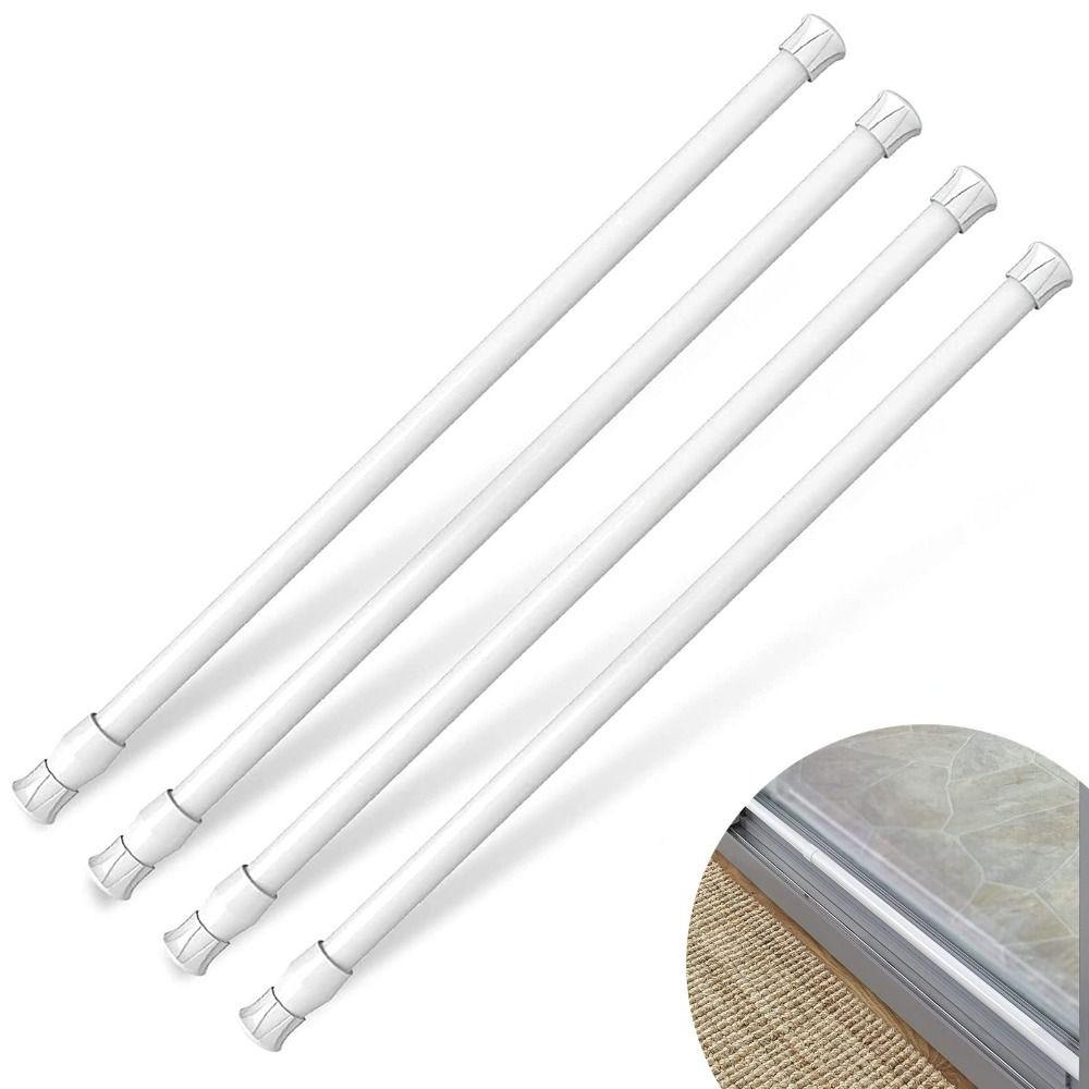1/4 Pcs Adjustable Sliding Glass Door Bar Sliding Smooth Door Security Bar Door