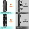 CAHAYA Microphone Stand, Straight Boom, 5.5kg Weight, 120cm-180cm Height Adjustable, 3230g Base, Iron Material, Smartphone Holder, Width Adjustable