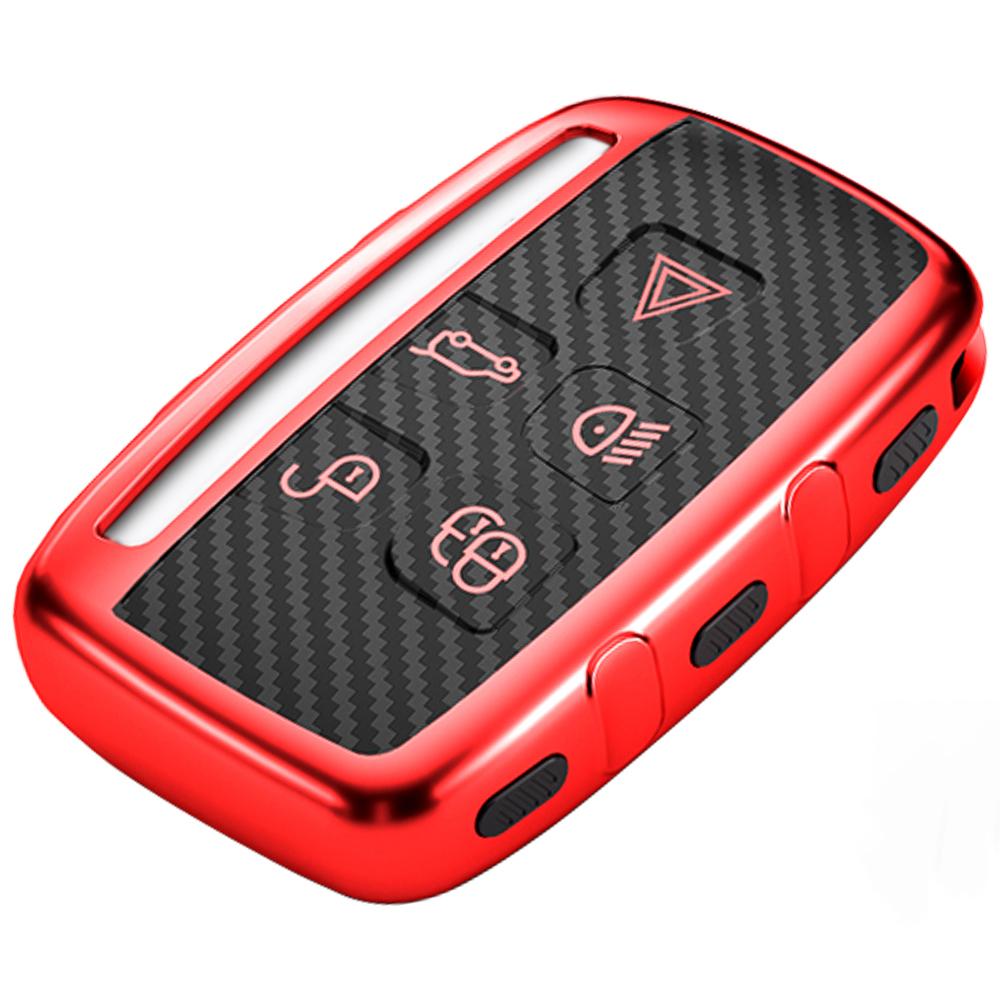 Key Fob Case Cover Compatible with Freelander 2 Discovery 4 Evoque LRX LR4 LR2 Sport XF XJ XE F-PACE Accessories Key Chain